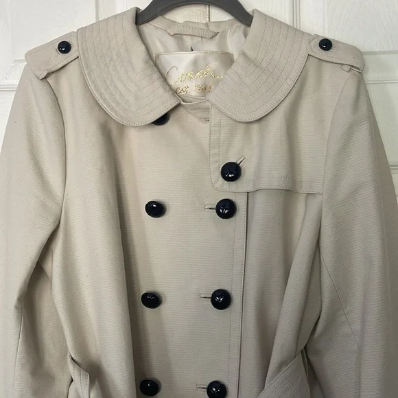 Coach 1941 Cream Trench Coat - Picture 3 of 10
